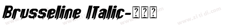Brusseline Italic字体转换